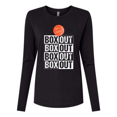 Basketball Coach Gift Box Out Saying funny player Womens Cotton Relaxed Long Sleeve T-Shirt