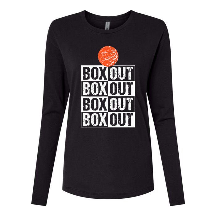 Basketball Coach Gift Box Out Saying funny player Womens Cotton Relaxed Long Sleeve T-Shirt