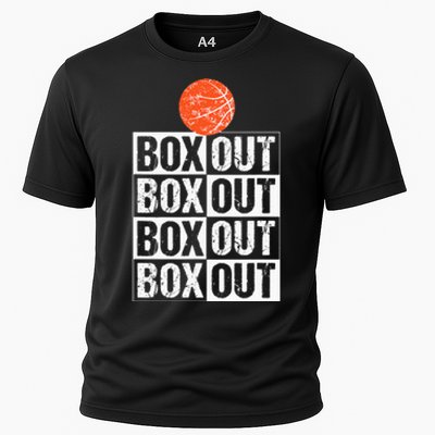 Basketball Coach Gift Box Out Saying funny player Cooling Performance Crew T-Shirt