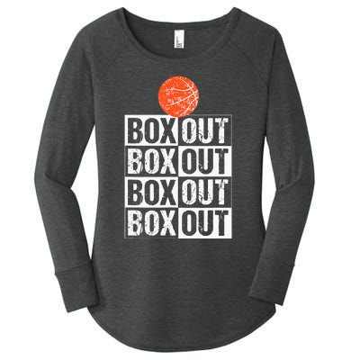 Basketball Coach Gift Box Out Saying funny player Women's Perfect Tri Tunic Long Sleeve Shirt