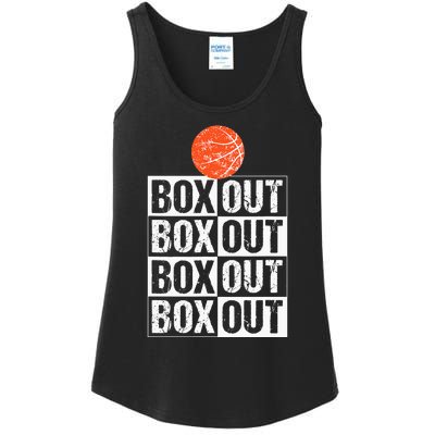 Basketball Coach Gift Box Out Saying funny player Ladies Essential Tank