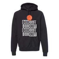 Basketball Coach Gift Box Out Saying funny player Premium Hoodie