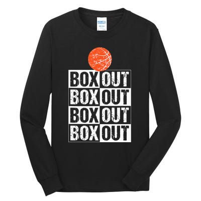 Basketball Coach Gift Box Out Saying funny player Tall Long Sleeve T-Shirt