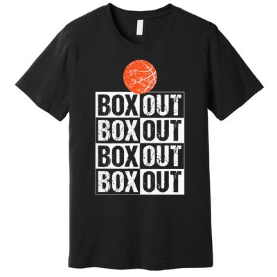 Basketball Coach Gift Box Out Saying funny player Premium T-Shirt