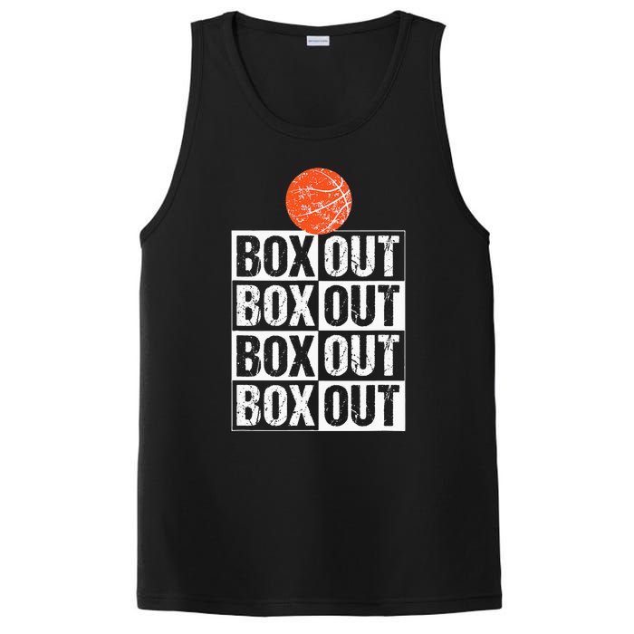 Basketball Coach Gift Box Out Saying funny player PosiCharge Competitor Tank