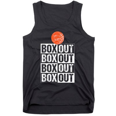 Basketball Coach Gift Box Out Saying funny player Tank Top