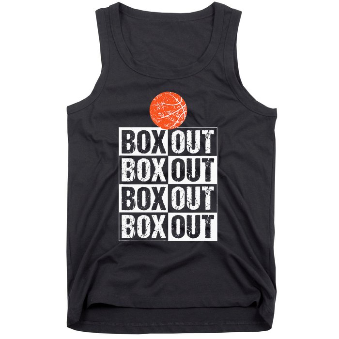 Basketball Coach Gift Box Out Saying funny player Tank Top