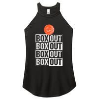 Basketball Coach Gift Box Out Saying funny player Women's Perfect Tri Rocker Tank