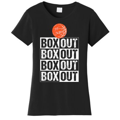 Basketball Coach Gift Box Out Saying funny player Women's T-Shirt