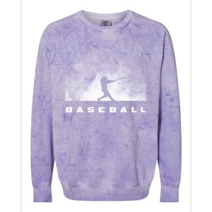 Baseball Clothing Gift Baseball Meaningful Gift Colorblast Crewneck Sweatshirt