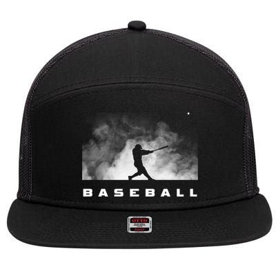 Baseball Clothing Gift Baseball Meaningful Gift 7 Panel Mesh Trucker Snapback Hat