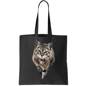 Brown Cat Green Eyes Cats Gifts Tote Bag