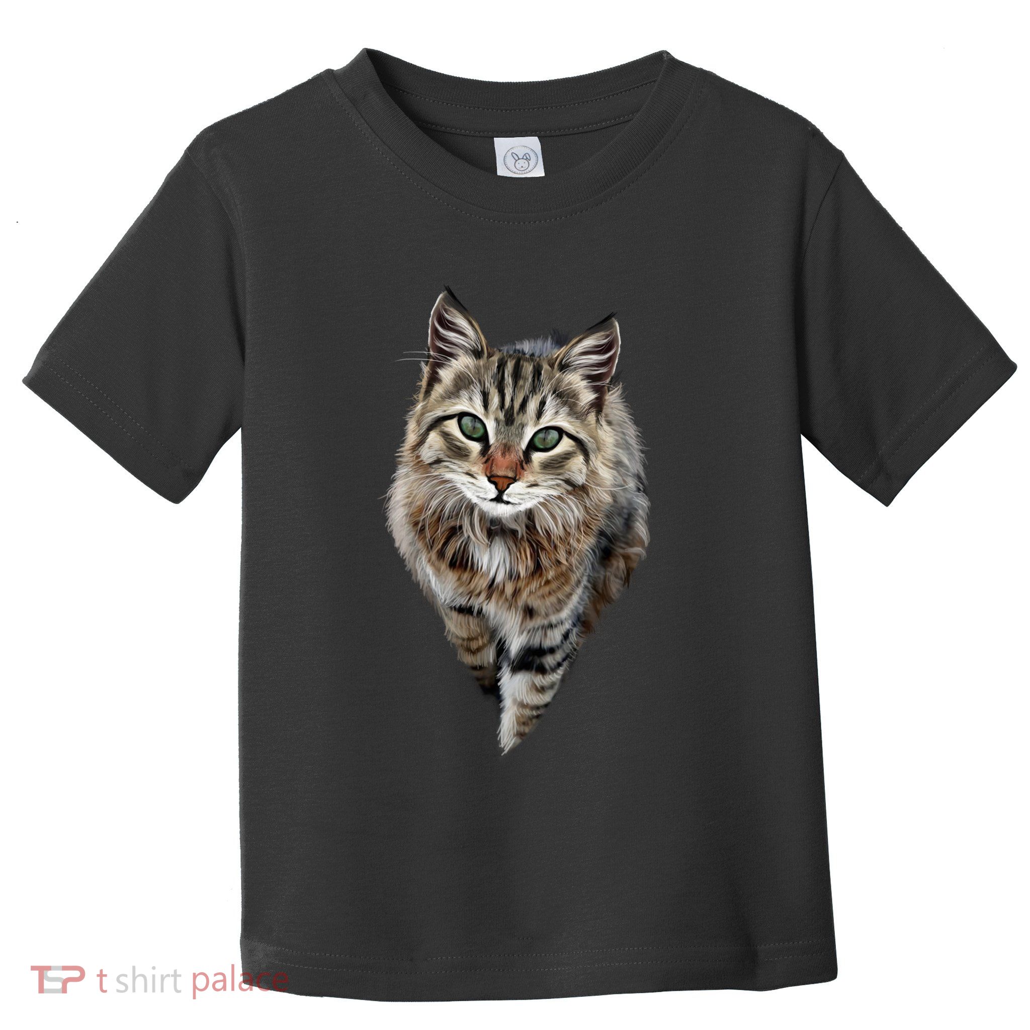 Brown Cat Green Eyes Cats Gifts Toddler T-Shirt