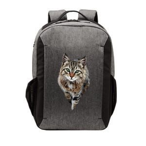 Brown Cat Green Eyes Cats Gifts Vector Backpack