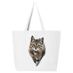 Brown Cat Green Eyes Cats Gifts 25L Jumbo Tote