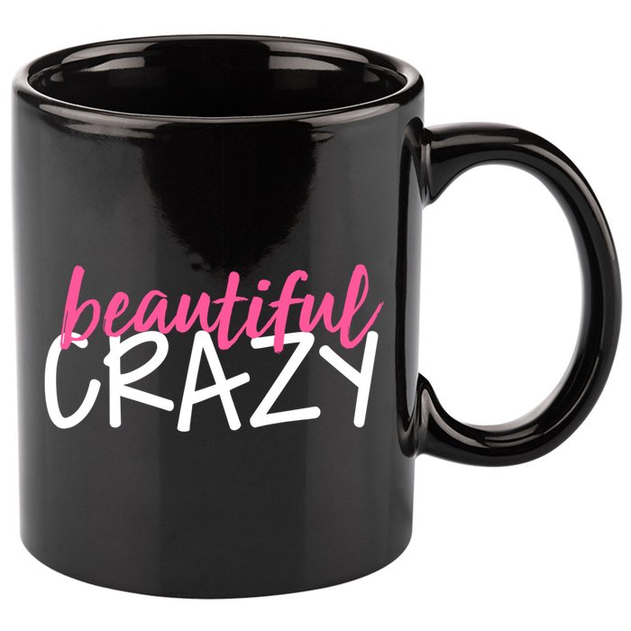 Beautiful Crazy Gift 11oz C Handle Ceramic Mug