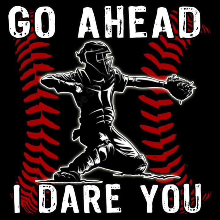 Baseball Catcher Go Ahead I Dare You Impact Tech Backpack