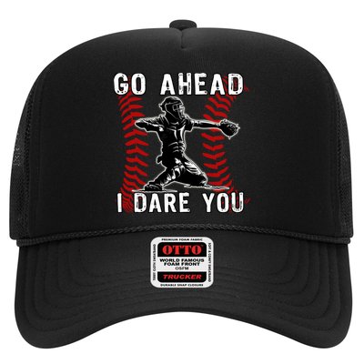 Baseball Catcher Go Ahead I Dare You Hat