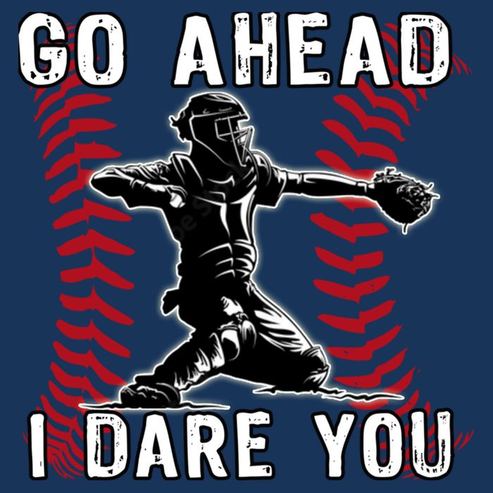Baseball Catcher Go Ahead I Dare You 16 in Basic Backpack