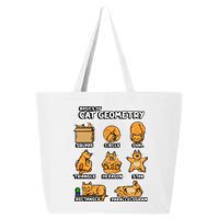 Basic Cat Geometry Cute Cat Cat Lover Cat Owner Math School 25L Jumbo Tote