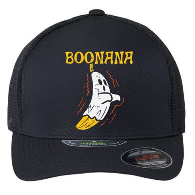 Boonana Cute Ghost Banana Halloween Costume Flexfit Unipanel Trucker Cap