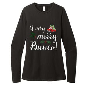 Bunco Christmas Gift Very Merry Bunco Womens CVC Long Sleeve Shirt