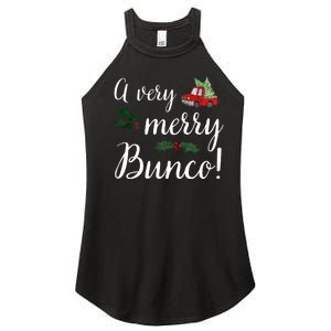 Bunco Christmas Gift Very Merry Bunco Women's Perfect Tri Rocker Tank