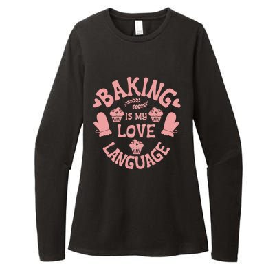 Bakeaholic Cute Gift Baking Is My Therapy Baking Is My Love Language Meaningful Womens CVC Long Sleeve Shirt