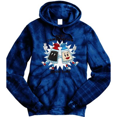 Best Combination Good Time Funny Tie Dye Hoodie