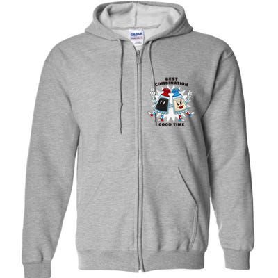 Best Combination Good Time Funny Full Zip Hoodie