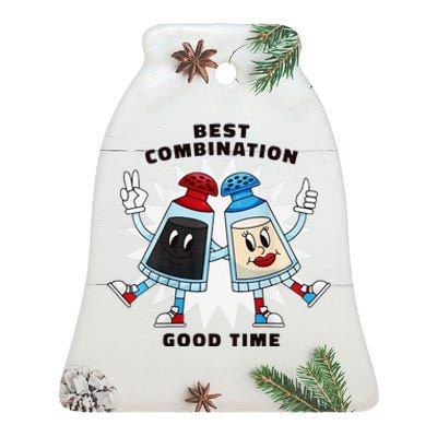 Best Combination Good Time Funny Ceramic Bell Ornament