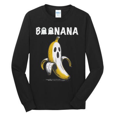 Boonana Cute Ghost Banana Halloween Tall Long Sleeve T-Shirt