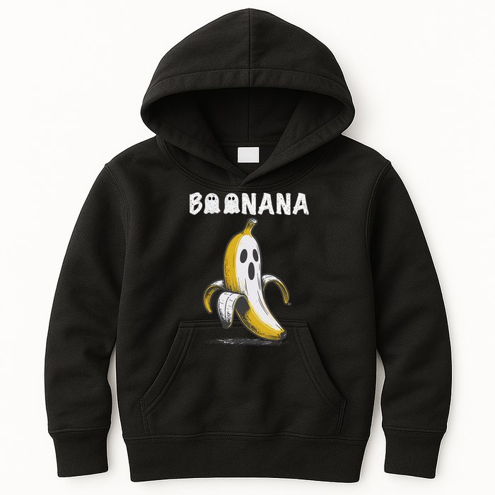 Boonana Cute Ghost Banana Halloween Kids Hoodie