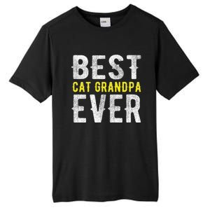 Best Cat Grandpa Ever Funny Tall Fusion ChromaSoft Performance T-Shirt