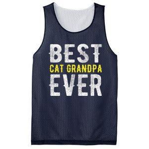 Best Cat Grandpa Ever Funny Mesh Reversible Basketball Jersey Tank