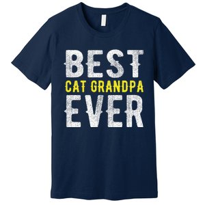 Best Cat Grandpa Ever Funny Premium T-Shirt