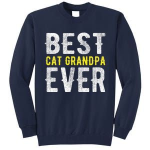 Best Cat Grandpa Ever Funny Tall Sweatshirt