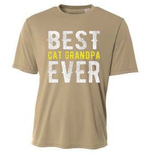 Best Cat Grandpa Ever Funny Cooling Performance Crew T-Shirt