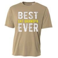 Best Cat Grandpa Ever Funny Cooling Performance Crew T-Shirt