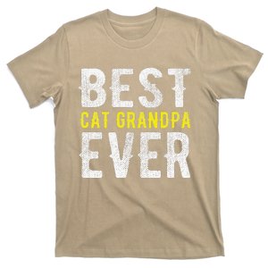 Best Cat Grandpa Ever Funny T-Shirt