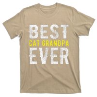 Best Cat Grandpa Ever Funny T-Shirt