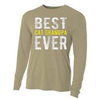 Best Cat Grandpa Ever Funny Cooling Performance Long Sleeve Crew