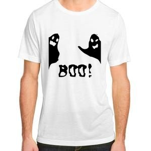 Boo Cute Ghost Retro Halloween Adult ChromaSoft Performance T-Shirt