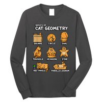 Basic Cat Geometry Cute Cat Cat Lover Cat Owner Math School Long Sleeve Shirt