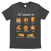 Basic Cat Geometry Cute Cat Cat Lover Cat Owner Math School T-Shirt