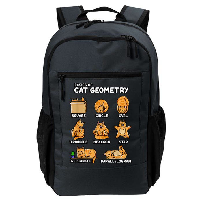 Basic Cat Geometry Cute Cat Cat Lover Cat Owner Math School Daily Commute Backpack