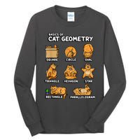 Basic Cat Geometry Cute Cat Cat Lover Cat Owner Math School Tall Long Sleeve T-Shirt