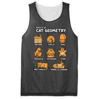 Basic Cat Geometry Cute Cat Cat Lover Cat Owner Math School Mesh Reversible Basketball Jersey Tank