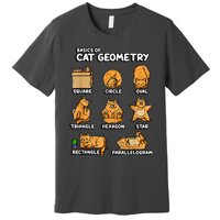 Basic Cat Geometry Cute Cat Cat Lover Cat Owner Math School Premium T-Shirt