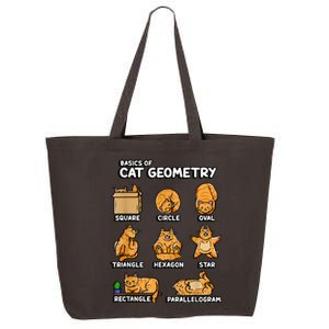 Basic Cat Geometry Cute Cat Cat Lover Cat Owner Math School 25L Jumbo Tote